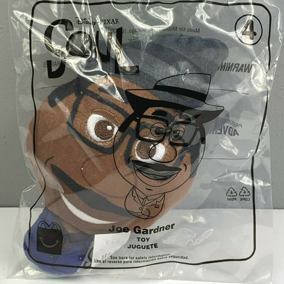 McDonalds Happy Meal Disney Soul Joe #4 Reversible Plush Toy Gardner 2020 NWT - Picture 3 of 4